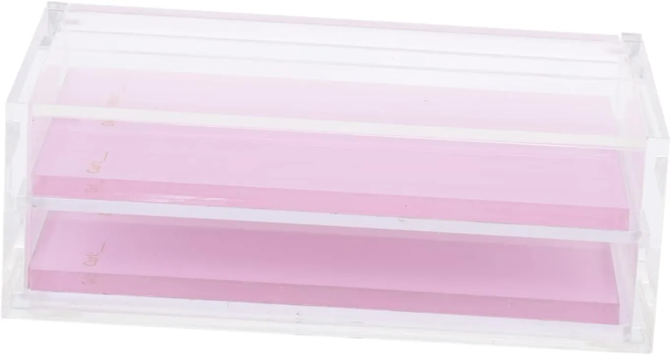 Acrylic Lash Packaging Box Transparent Lid Stylish Storage Organizer for Fake Eyelashes Convenient for Daily Use for Women and Wallets and Cosmetic Bags