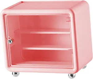 Action Figure Display Case Cabinet,Storage Waterproof Showcase Organizer Box for Birthday Miniatures Models Cars, Pink