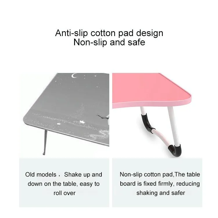 Adjustable Folding Laptop Desk with Non-slip W-shaped Legs - Portable and Compact - Hcb5116D