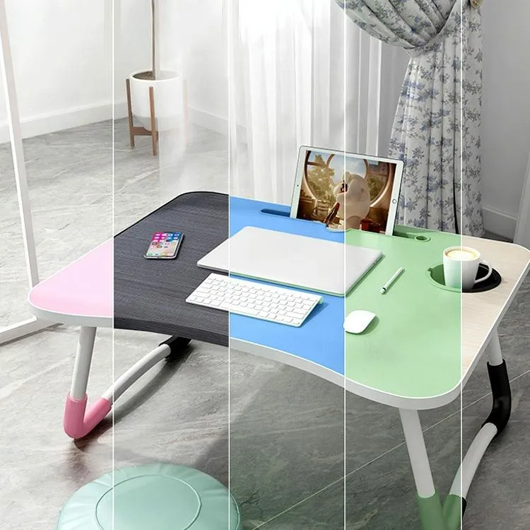 Adjustable Folding Laptop Desk with Non-slip W-shaped Legs - Portable and Compact - Hcb5116D