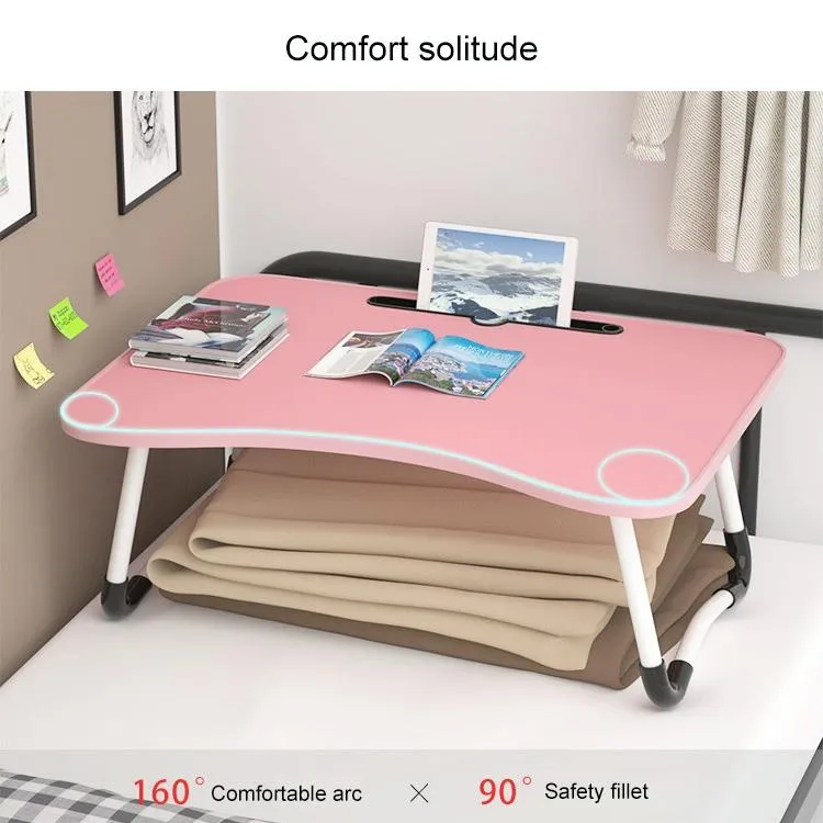 Adjustable Folding Laptop Desk with Non-slip W-shaped Legs - Portable and Compact - Hcb5116D