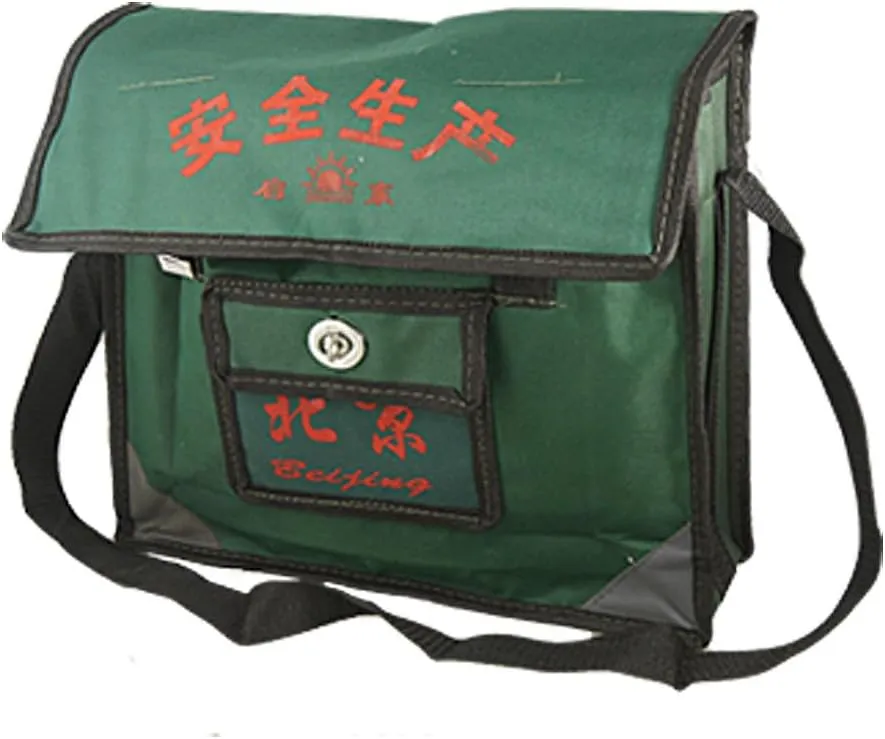 Adjustable Shoulder Tool Organizers Strap Black Rim Dark Green Electrician Tool Bags Tool Bag