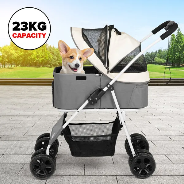 Advwin - Large Dog Stroller One-Step Foldable