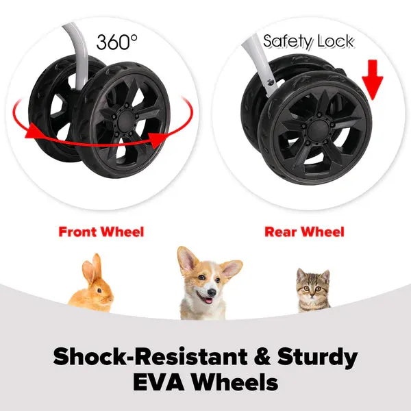 Advwin - Large Dog Stroller One-Step Foldable