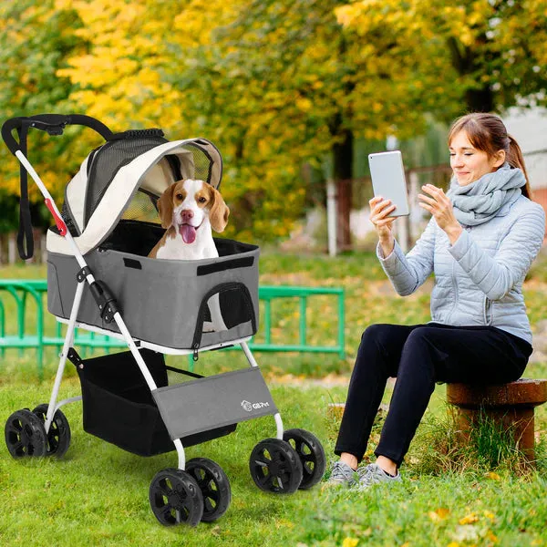 Advwin - Large Dog Stroller One-Step Foldable