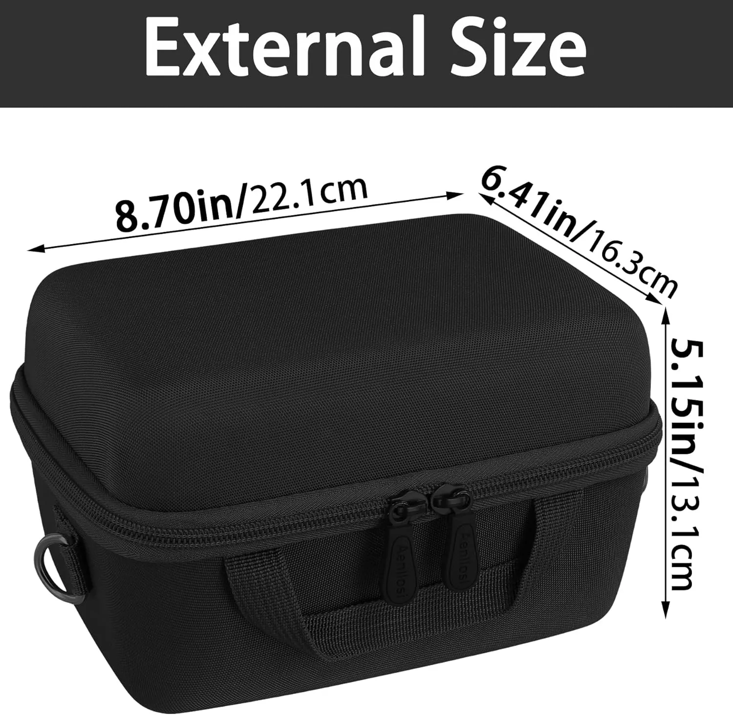 Aenllosi for INSTAX WIDE 400 Instant Camera Case, Fujifilm Wide 400 Camera Protective Case, Black (Case Only)