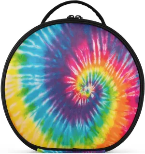 ALAZA Abstract Swirl Design Tie Dye Travel Cosmetic Organizer Make up Organizer Toiletry Bag