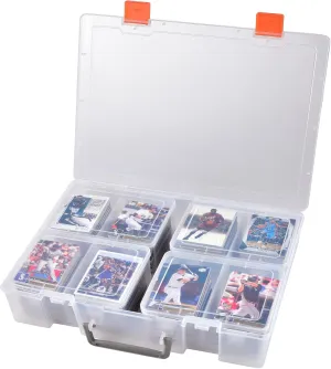 ALCYON 1600  Baseball Card Storage Box, Sports Cards Holder Organizer Hard Plastic Display Case Compatible with Baseball/Football/for MTG/for PM for Collector (Bag Only)
