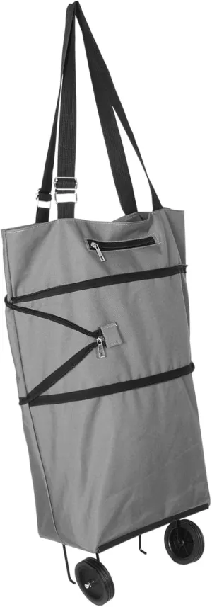 Alipis Wheeled Tote Bag Shopping Cart with Pull Handle Spacious Design for Grocery Shopping and Travel Effortless Rolling Experience with Wear Resistant Wheels for Storage Spaces