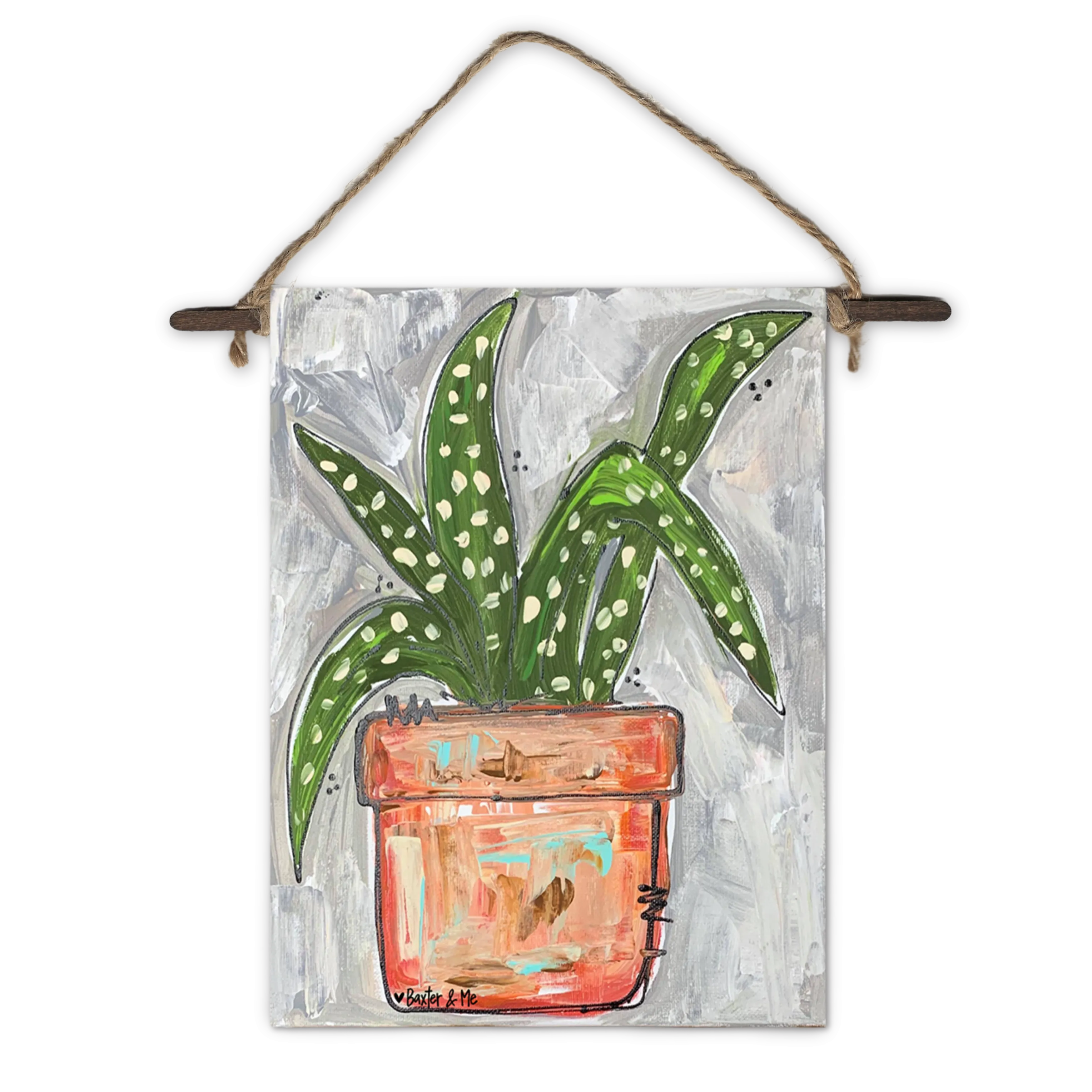 Aloe Planter Mini Wall Hanging