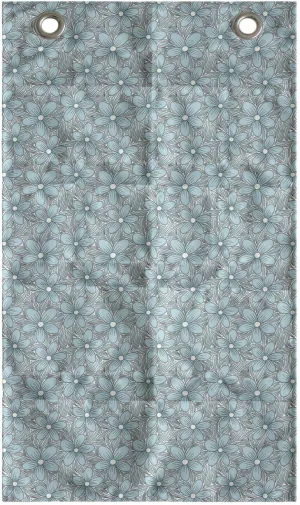 Ambesonne Floral Hanging Pocket Organizer, Continuous Interpretation of Flourishing Flowers Botanical Art, Printed Polyester Storage Bag with Pockets, 21" x 31", Aqua White Dark Grey