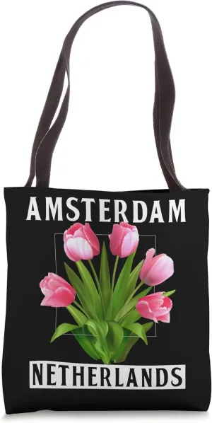 Amsterdam Netherlands Tulips Flower Tote Bag