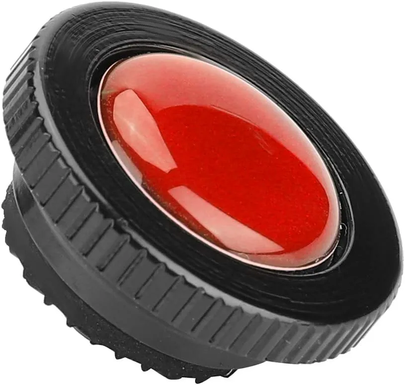 ANGGREK Quick Release Plate, Mini Aluminium Alloy Round for Manfrotto Compact Action Tripod, Ultralight, Compatible with Most Cameras, 1/4inch Screw, 22mm Diameter, Rojo