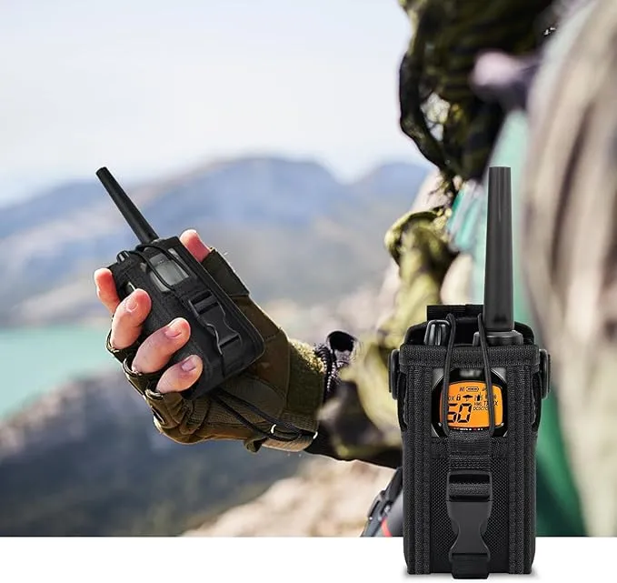 ANKHOH Radio Holster Pouch Compatible with GXT1000VP4 50 Channel GMRS Two-Way Radio, Long Range Walkie Talkie Case, Gmrs Radio Storage Holder with Adjustable Shoulder Strap (Bag Only)