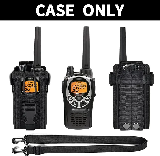 ANKHOH Radio Holster Pouch Compatible with GXT1000VP4 50 Channel GMRS Two-Way Radio, Long Range Walkie Talkie Case, Gmrs Radio Storage Holder with Adjustable Shoulder Strap (Bag Only)