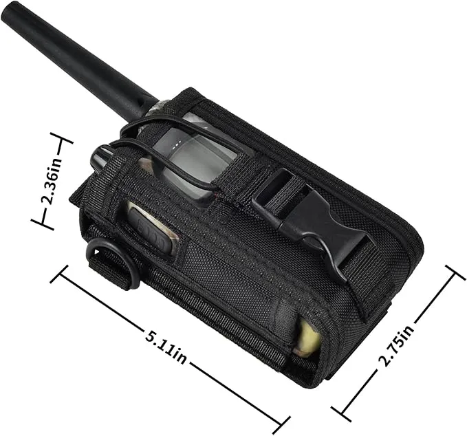 ANKHOH Radio Holster Pouch Compatible with GXT1000VP4 50 Channel GMRS Two-Way Radio, Long Range Walkie Talkie Case, Gmrs Radio Storage Holder with Adjustable Shoulder Strap (Bag Only)