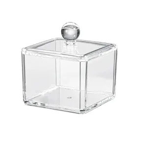 ANYHOUZ Storage Box One Layer Transparent Acrylic Stackable Dustproof Jewelry Cases Organizer