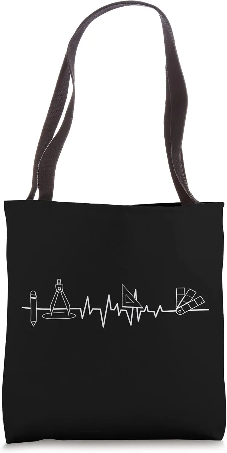Architecture Tool Heartbeat - Architect Architectural Design Tote Bag