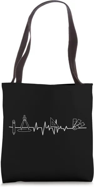 Architecture Tool Heartbeat - Architect Architectural Design Tote Bag