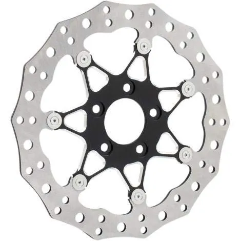 Arlen Ness 33-10101-203 14in. Two-Piece Floating Front Brake Rotor - Procross Black
