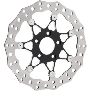 Arlen Ness 33-10101-203 14in. Two-Piece Floating Front Brake Rotor - Procross Black