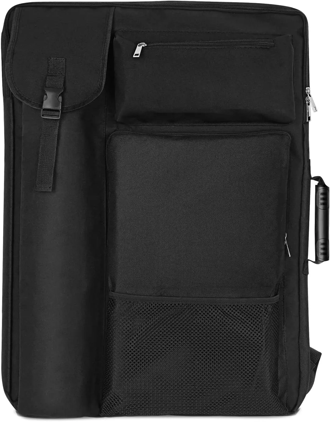 Art Portfolio Case 18 X 24,Art Portfolio With Backpack & Tote Bag For Artwork,Medium Artist Case Size(Black)
