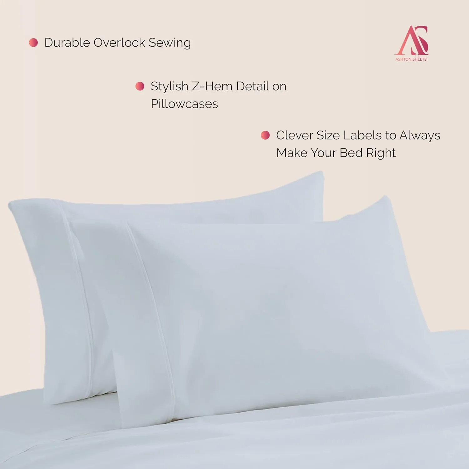 Ashton Sheets Luxury Egyptian Cotton Standard/Queen Pillow Cases Set of 2-1000 Thread Count Standard/Queen Pillowcases, Sateen Weave Cooling Pillowcase for Standard/Queen Pillows - Light Blue