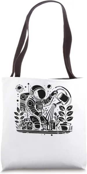 Astronaut Gardening Gardener Plants Garden Flower Gardening Tote Bag