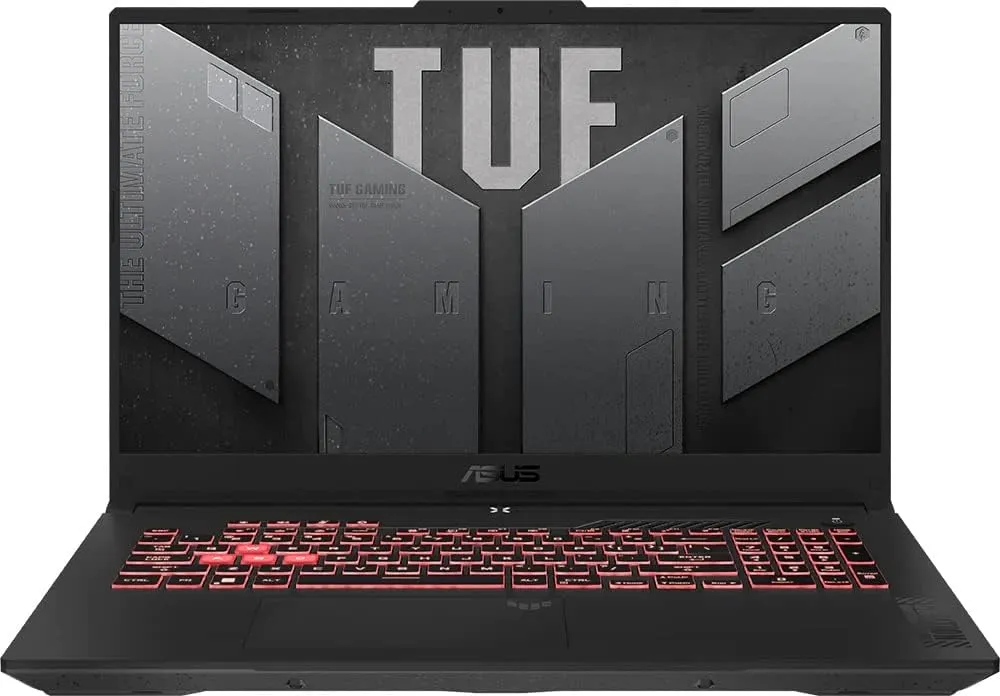ASUS TUF 2025 Gaming Laptop 17.3" FHD IPS 144Hz 8-Core AMD Ryzen 7 7735HS 64GB DDR5 8TB SSD NVIDIA Geforce RTX 4060 8GB GDDR6 WiFi 6 RGB Backlit Keyboard Win11 Pro w/ONT 32GB USB