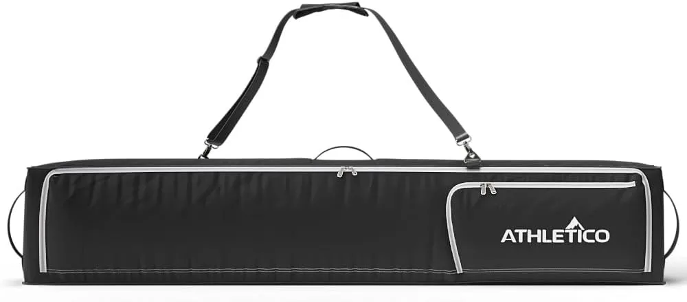Athletico Rolling Double Ski Bag - Padded Ski Bag With Wheels for Air Travel