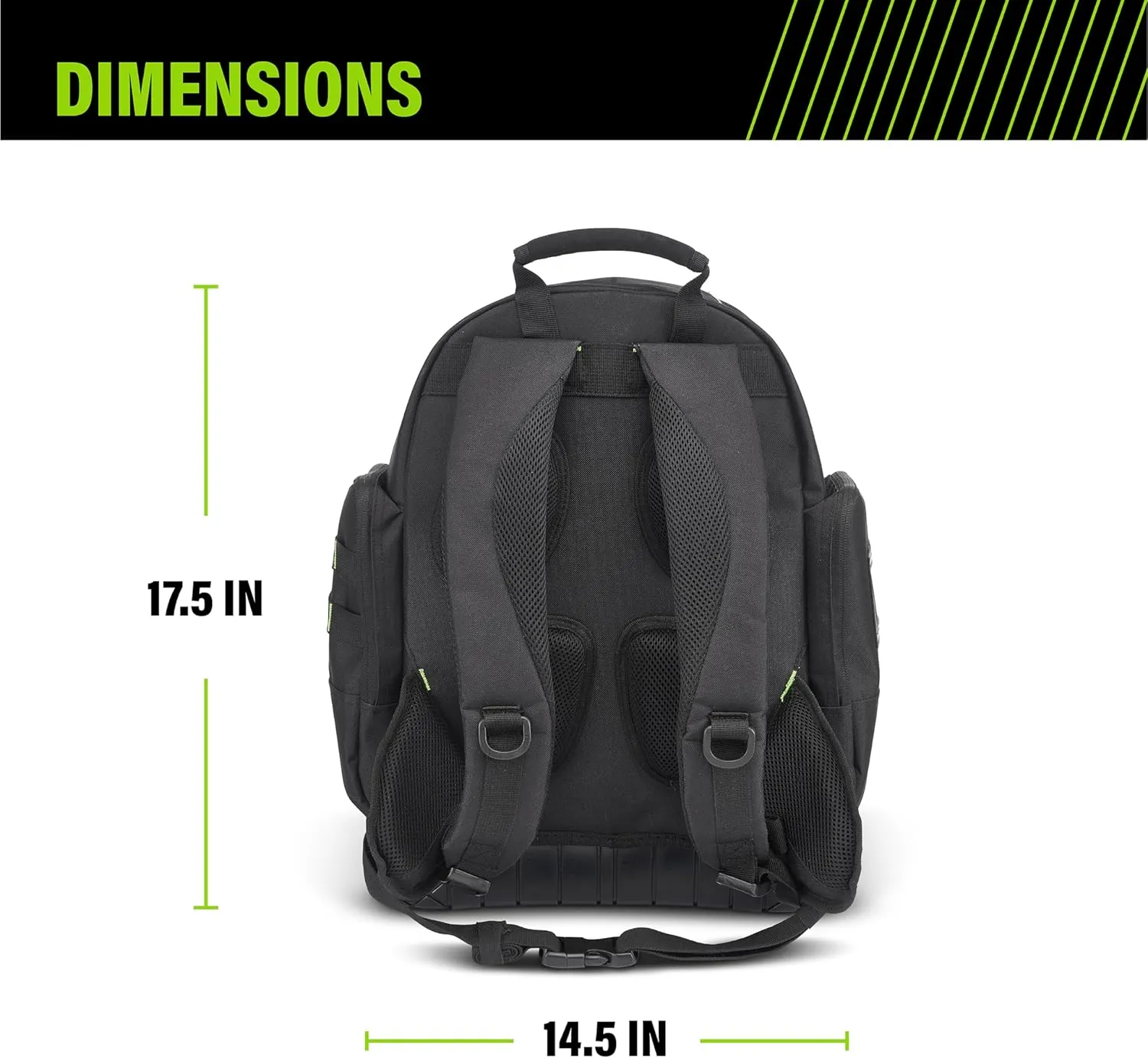 AWP Tool Bags, Premium Tool Bag, Black, Durable Tool Tote, for Professionals and Contractors