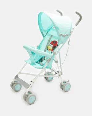 Baby Blue Ladybird Buggy With Round Canopy