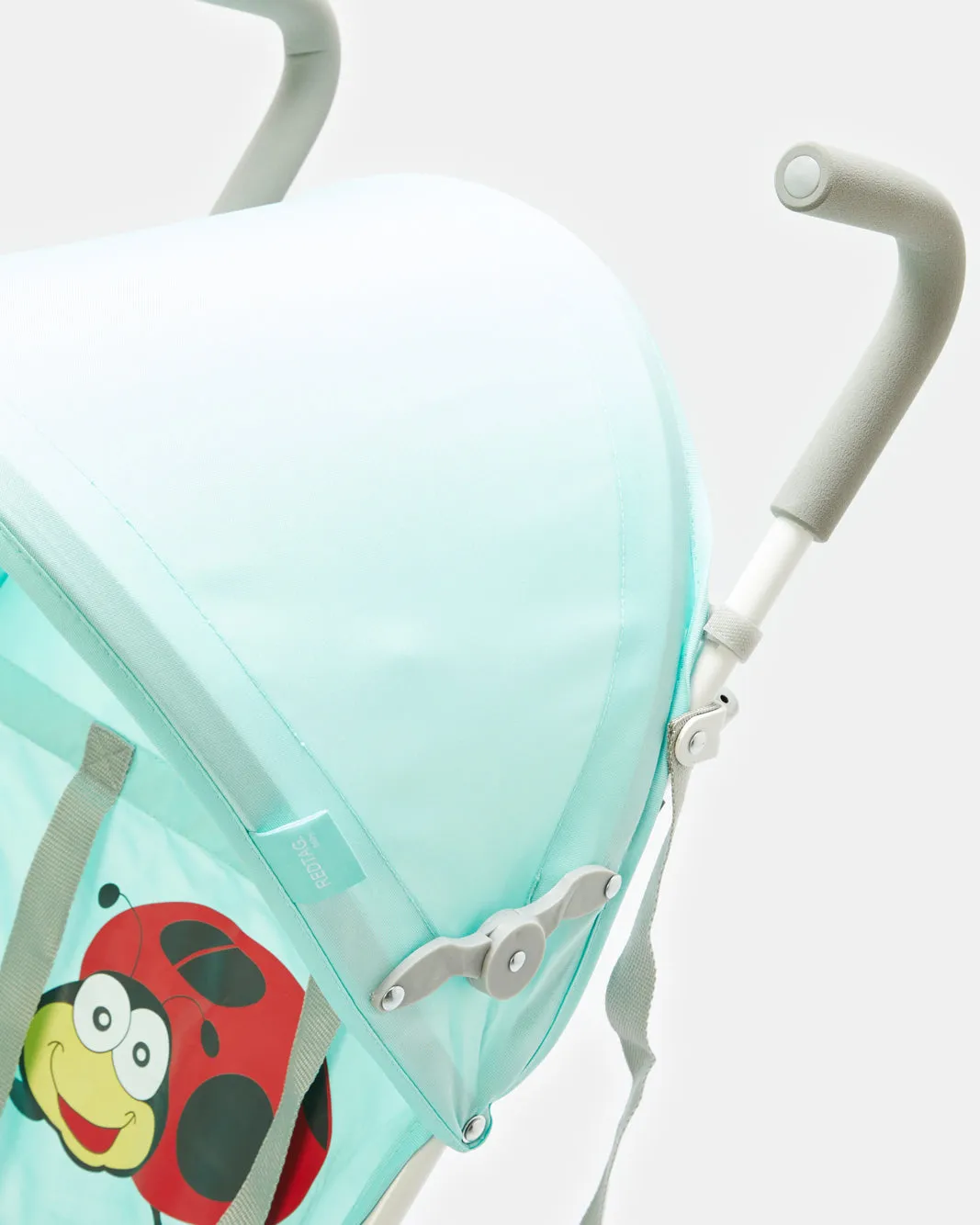 Baby Blue Ladybird Buggy With Round Canopy