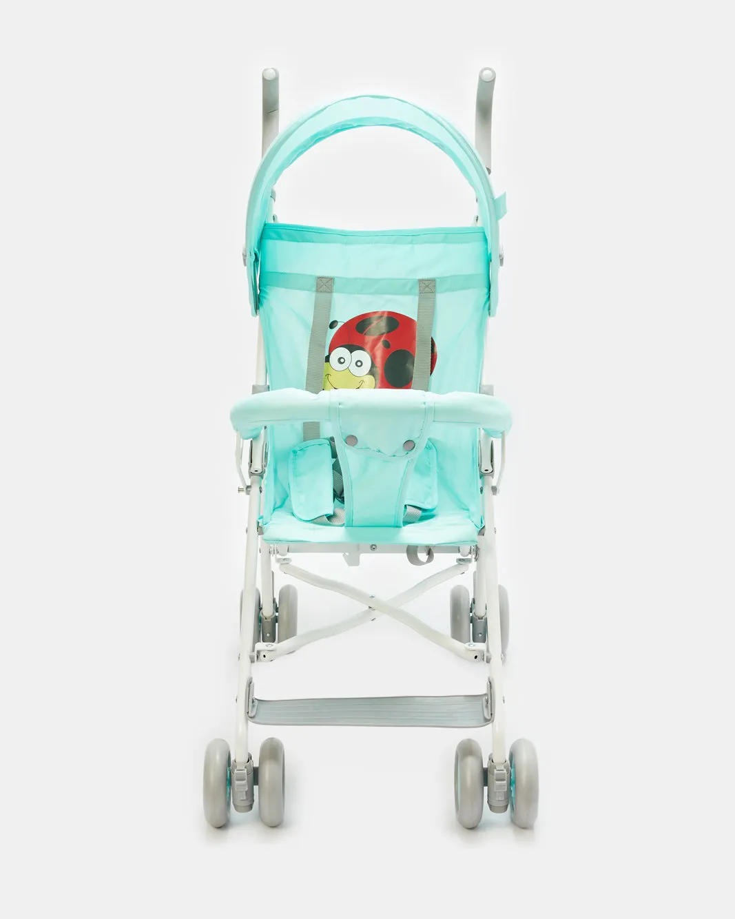 Baby Blue Ladybird Buggy With Round Canopy