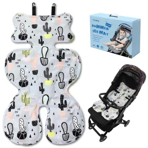 Baby Car Seat Stroller Gel Cooling Pad,Foldable Infant Cooler Mat for Summer,Easy to Install Universal Car Seat Cooler Cushion,Breathable Ice Pack Pad,Ideal Gift Fit Carseat,Stroller,High Chair