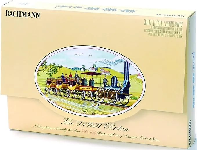 Bachmann 00641 HO Scale DeWitt Clinton Historic Steam Train Set