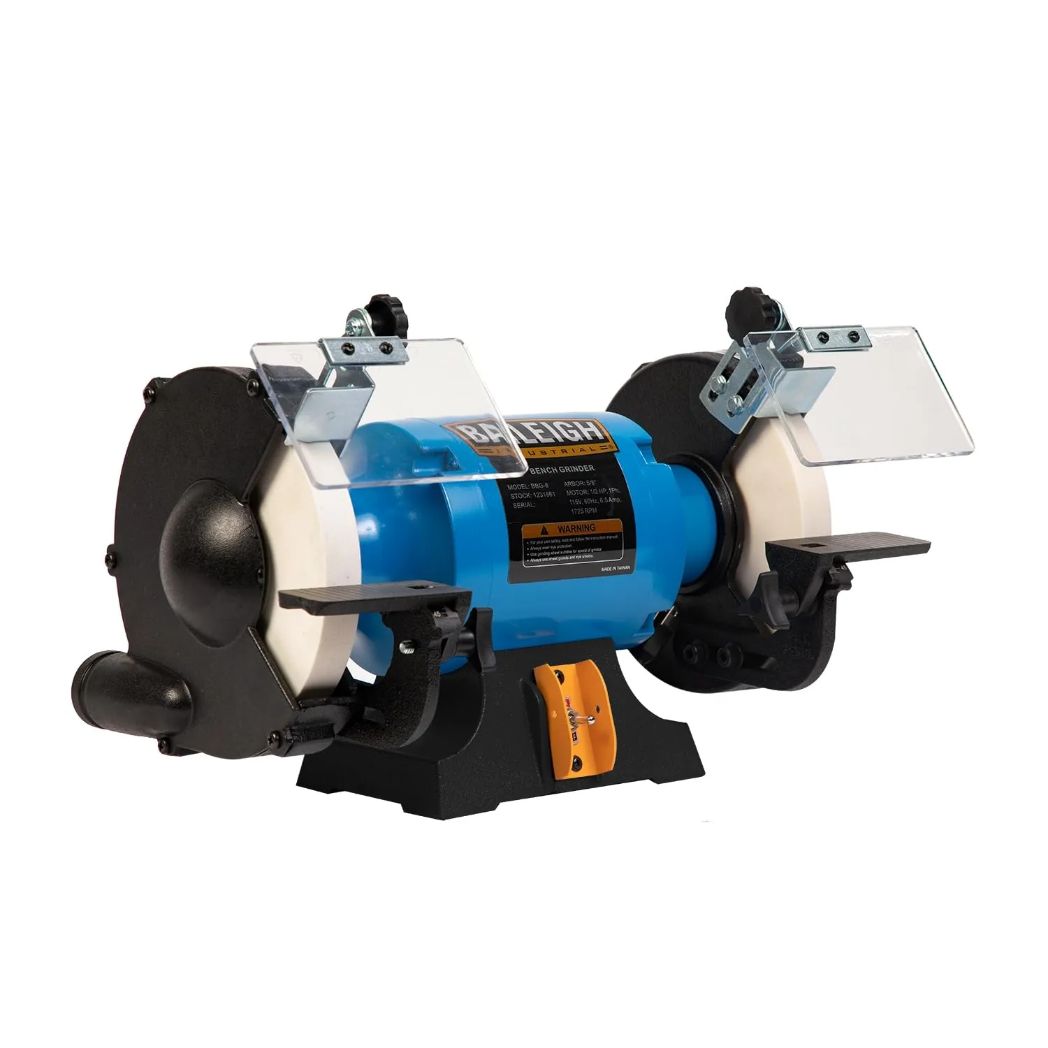 Baileigh 8-Inch Bench Grinder, 1/2 HP, 115V (BBG-8)