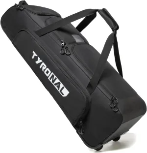 Baseball Bag with Wheels for 4 Bats,Soft Rolling Baseball Bag With Multi-Pockets, Fence Hook, Holds All Baseball Equipment.