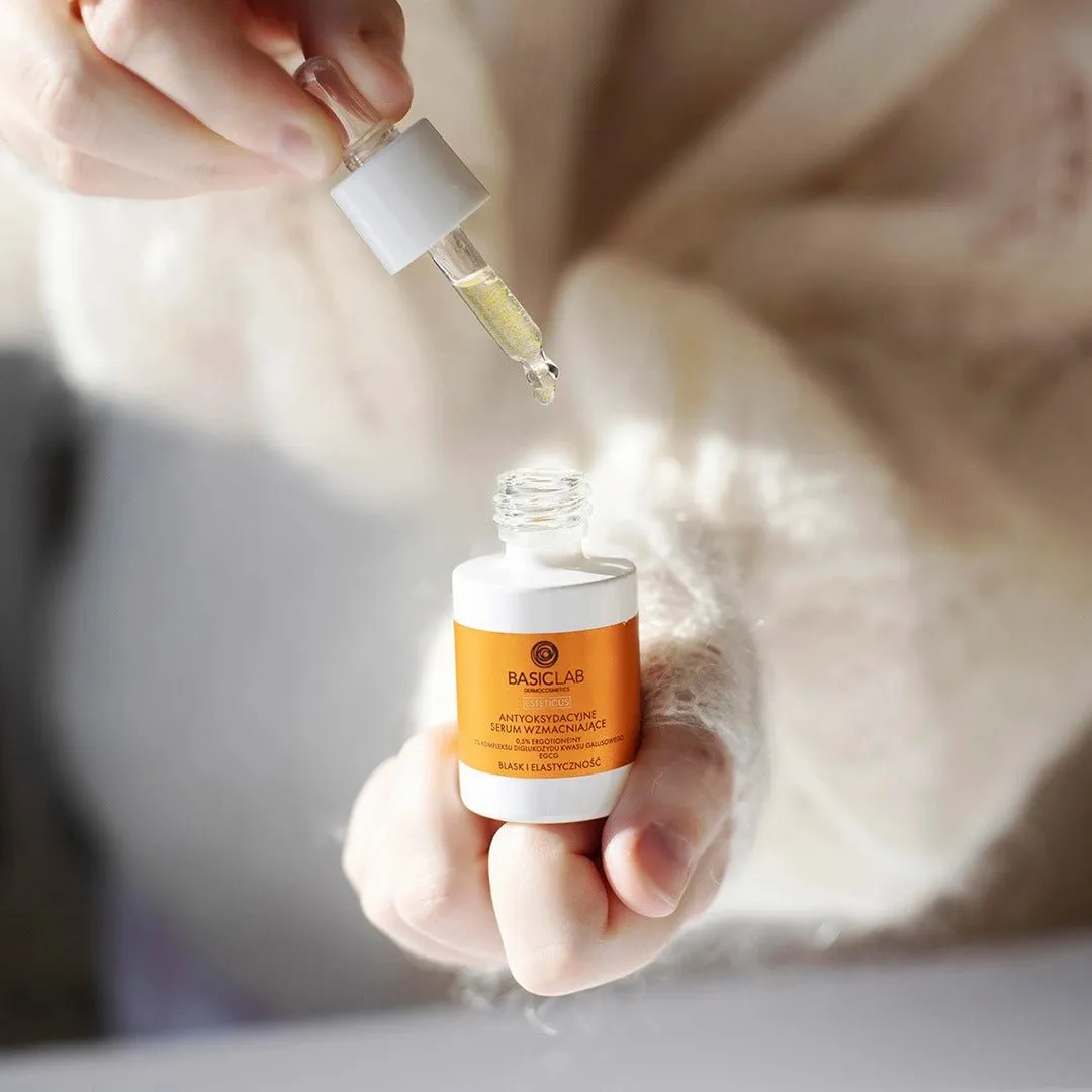 BasicLab Antioxidant Strengthening Serum 0.5% ergothioneine, 5% gallic acid diglucoside complex, EGCG 15ml