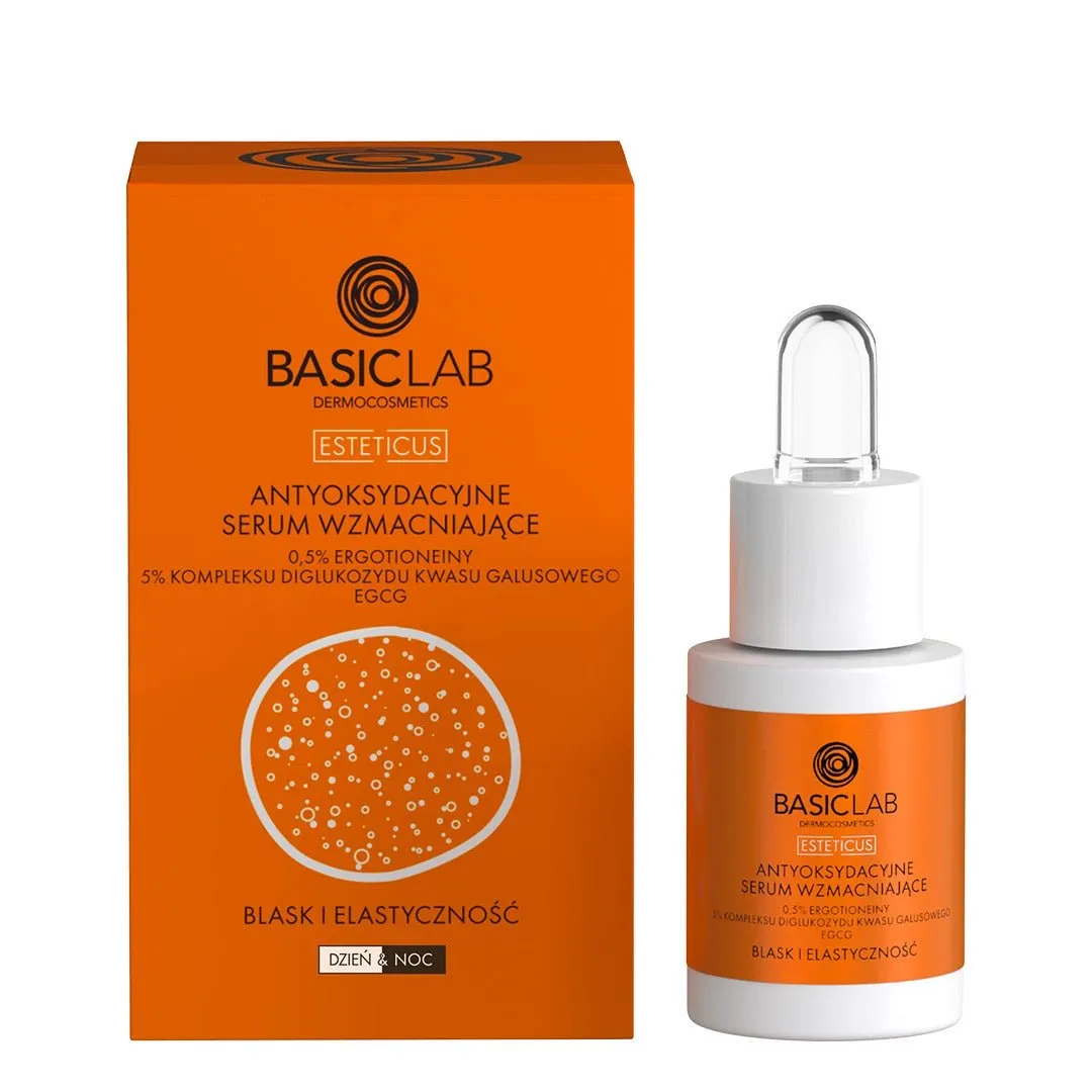 BasicLab Antioxidant Strengthening Serum 0.5% ergothioneine, 5% gallic acid diglucoside complex, EGCG 15ml