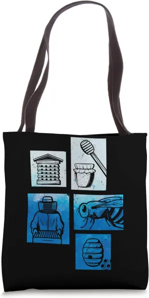 Beekeeper Gloves for Men Beekeeping Tool Bee Lover Beekeeper Tote Bag