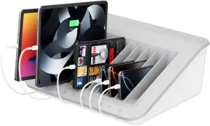Belkin Charging Station For Laptops - Charging Station For Classroom Organization W/ Surge Protection & Cable Management - Up To 10 Devices Including iPads, Samsung Tablets, Chromebooks & More