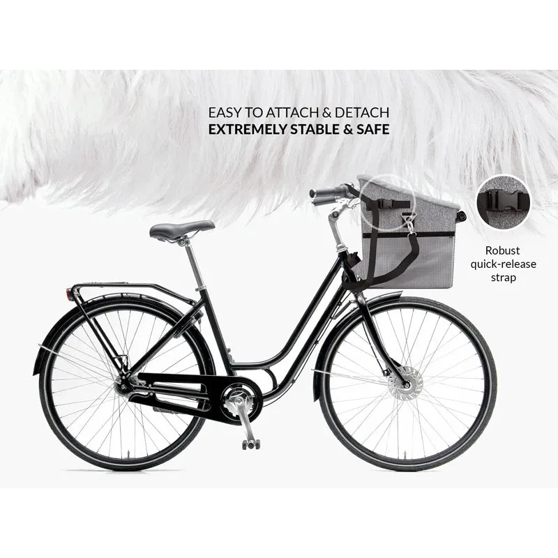 Benepaw Breathable Padded Bike Dog Basket Foldable Durable Pet Car Seat Carrier Cat Puppy Backpack For Small Medium Breed