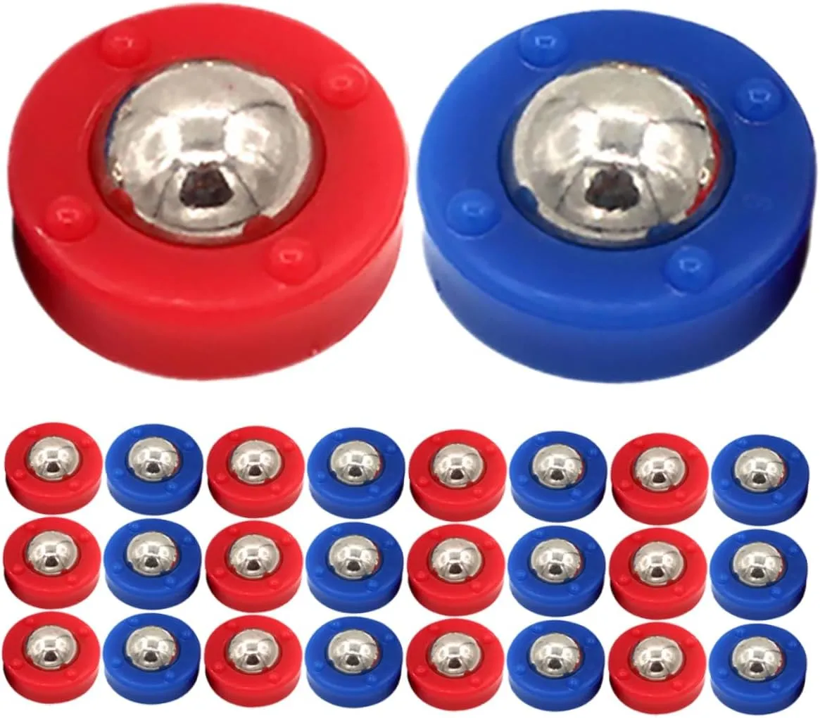 BESPORTBLE 32pcs Shuffleboard Pucks Mini Set Roller Game Accessories for Tabletop Shuffleboard for Home Use