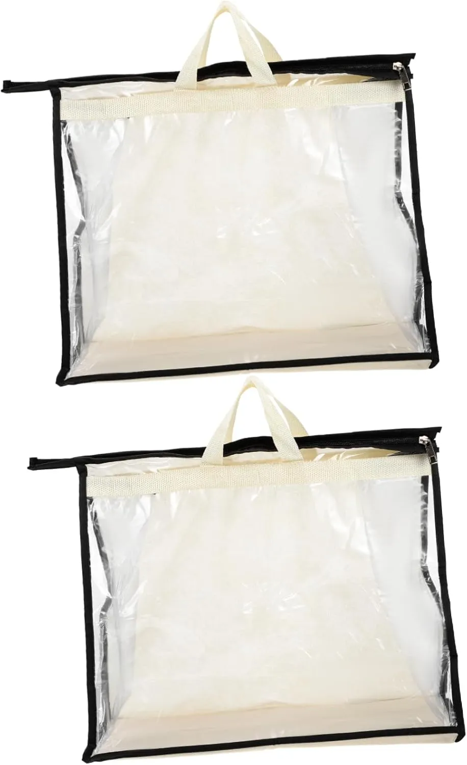 BESPORTBLE Handbag Organizer Storage Bags 2pcs Pvc Cover Bag Dustproof Folding Large Size Breathable for Closet Door Shelves