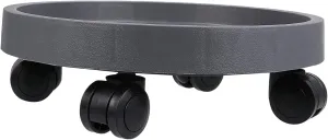 BESPORTBLE Thickened Planter Cart Wheeled Flower Pot Tray Rolling Plant Stand Sturdy Casters Garden Accessory