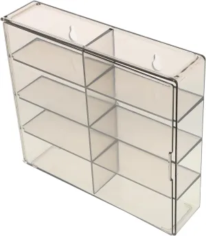 BESTonZON Slot Clear Plastic Car Model Display Box Stackable Organizer for Model Cars and Stylish Showcase for Collectibles for Home Office Display