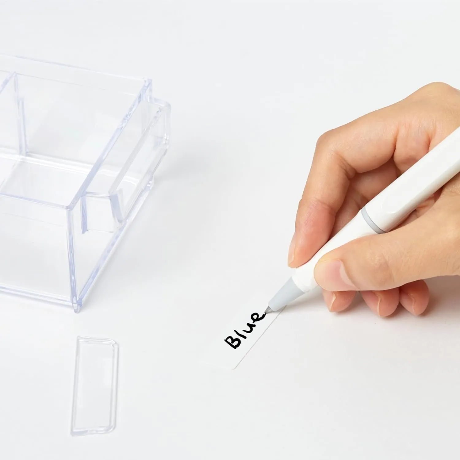 BLUE GINKGO Medium 16-Drawer Cabinet – Stackable Clear Organizer for Hardware, Beads, Plastic Bricks, Office, and Craft Storage (Made in Korea, Gray)