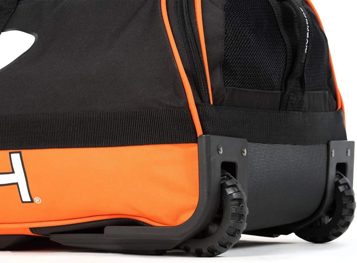 Boombah Brute Rolling Bat Bag - 35" x 15" x 12-1/2" - Multiple Color Options - Holds 4 Bats and Room for Gear - Wheeled Bag