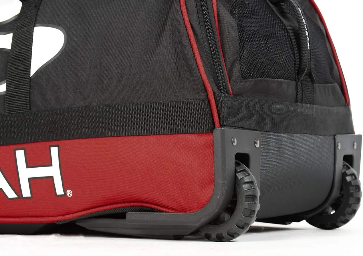 Boombah Brute Rolling Bat Bag - 35" x 15" x 12-1/2" - Multiple Color Options - Holds 4 Bats and Room for Gear - Wheeled Bag